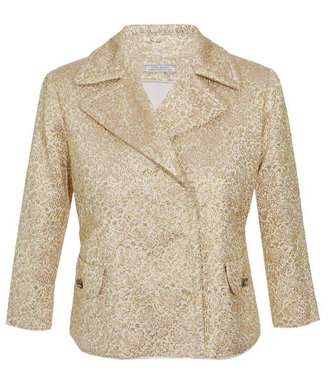 Nina Ricci Silk-blend Jacket with Lame Brocade Embroidery