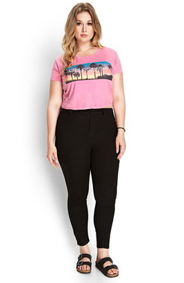 Forever 21 Plus Size Palm Tree Graphic Tee