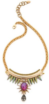 Elizabeth Cole Spike Crystal Necklace