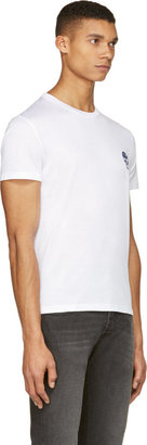 Alexander McQueen White Skull Logo T-Shirt