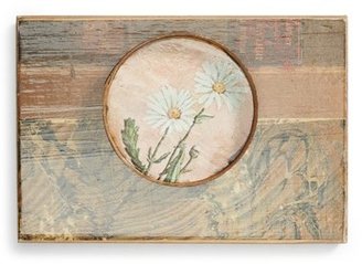 CREATIVE CO-OP 'Flower' Embellished Wooden Wall Art