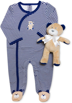 First Impressions Baby Boys' 2-Piece Coverall & Plush Set