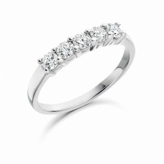 Clarity Ladies luxury platinum handcrafted eternity ring ,set with 0.50cts of diamonds.