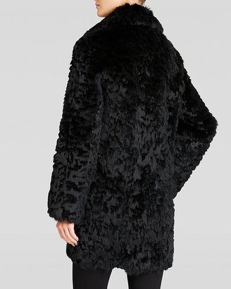 Diane von Furstenberg Coat - Catherine Laser Cut Rabbit Fur