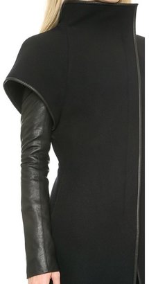 Gareth Pugh Wool & Leather Coat