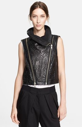 Yigal Azrouel Stamped Leather Jacket
