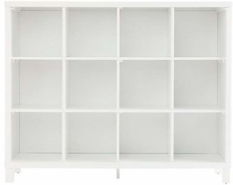 Cubic Tall Bookcase (White, 12-Cube)