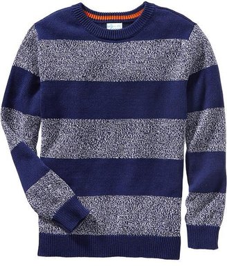 Old Navy Boys Striped Crew-Neck Sweaters