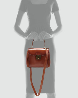Marc Jacobs Grand Metropolitan Waxed Mini Satchel Bag, Luggage