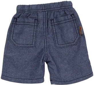 Charlie Rocket Chambrey Shorts (Baby) - Blue-3-6 Months