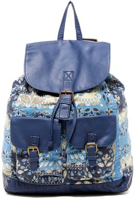 T-Shirt & Jeans Printed Backpack
