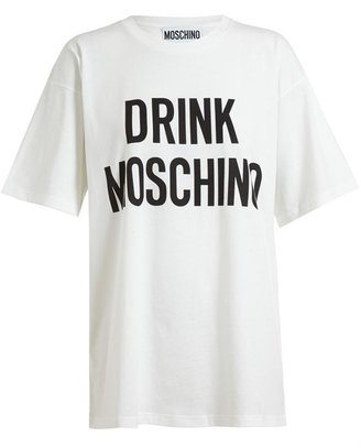 Moschino ‘Drink Moschino’ Slogan T-shirt
