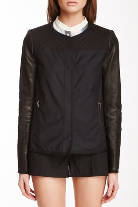 Vanessa Bruno Leather Trim Jacket