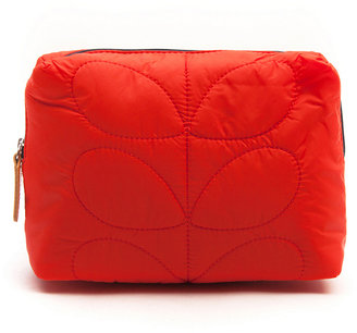 Orla Kiely Washbag - Red Quilted