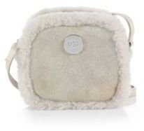 UGG Quinn Shimmer Mixed-Media Box Shoulder Bag