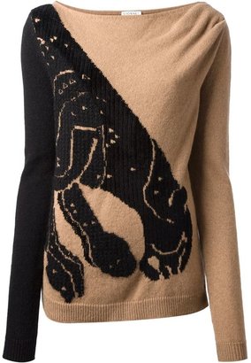 Vionnet panther motif sweater