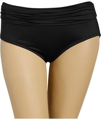 Old Navy Women's Plus Ruched Roll-Panel Swim Bottoms