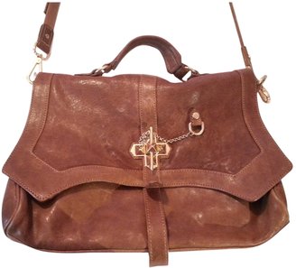 Velvetine Camel Leather Handbag