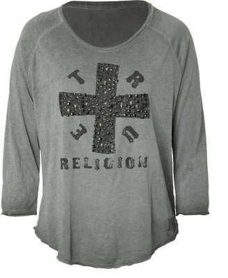 True Religion Logo Baseball Tee