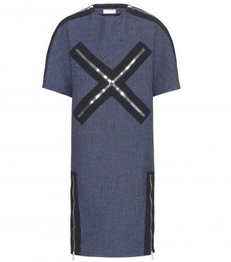 Balenciaga Zipped Wool-blend Dress