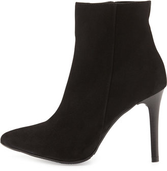 Charles David Dubio Pointy-Toe Suede Ankle Boot, Black