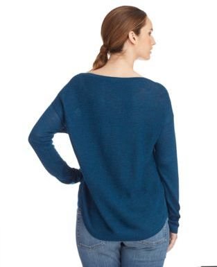 Eileen Fisher Petite Scoop Neck Box Sweater
