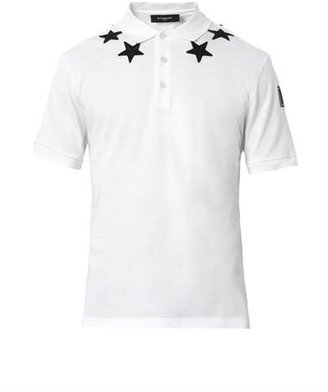 Givenchy Embroidered-star polo shirt