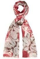 Dorothy Perkins Womens Rose Print Scarf- Red