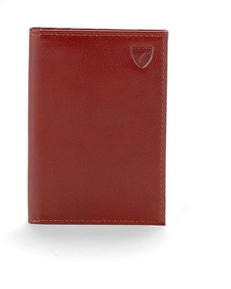 Aspinal of London Smooth Cognac Double fold credit card case