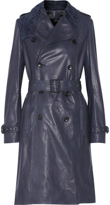 Joseph Townsend leather trench coat