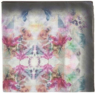 Warehouse Pastel floral square scarf