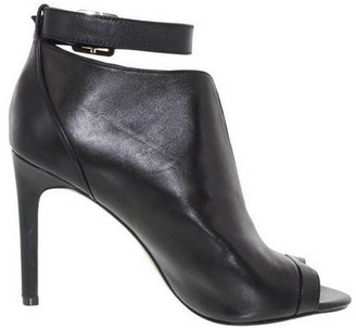 Vince Camuto Women's Shoes KALISI Bootie Pumps Peep Toe Nappa Leather Black