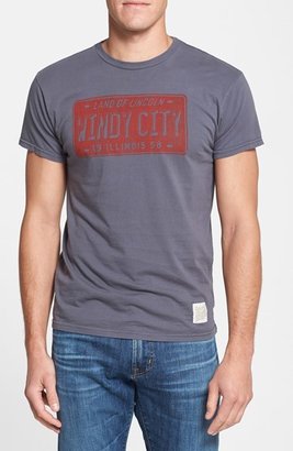 Retro Brand 20436 Retro Brand 'Windy City License Plate' Slim Fit T-Shirt