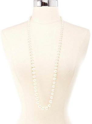 Charlotte Russe Long Pearl Necklace