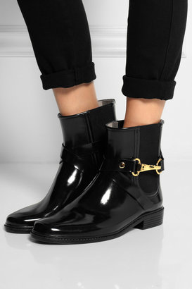 Burberry Shoes & Accessories Glossed-rubber rain boots