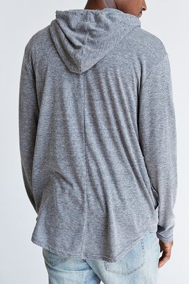 Alternative Apparel ALTERNATIVE Drop-Tail Zip-Up Hooded Sweatshirt