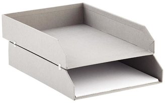 Container Store BigsoTM Stockholm Stacking Letter Tray Grey