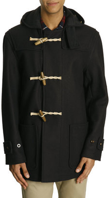 Gloverall Mid-length navy duffle coat