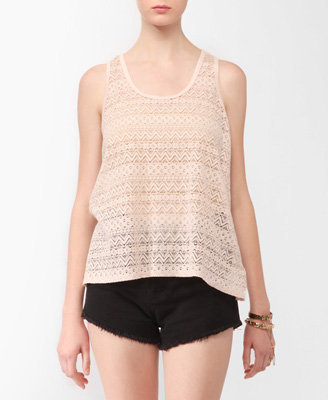 Forever 21 Lace Racerback Tank