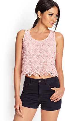 Forever 21 Crocheted Lace Tank