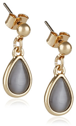 Marks and Spencer M&s Collection Gold Plated Cat's Eye Pear Drop Earrings