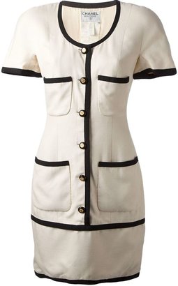 Chanel Vintage fitted monochrome dress