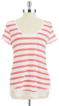 Red Haute Striped Tee