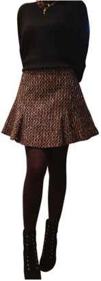 Carven Multicolour Wool Skirt