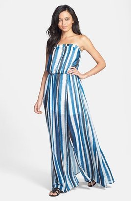 BB Dakota 'Danae' Striped Chiffon Maxi Dress