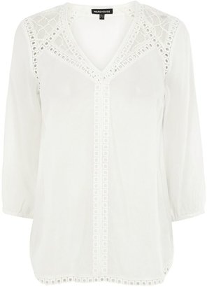 Warehouse Sleeved pretty lace top