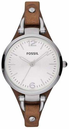 Fossil - Ladies Brown Slim Strap Watch Es3060