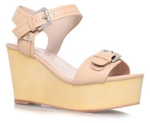 Miss KG Tan 'polly' high heel platform sandals