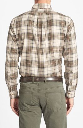 Brooks Brothers Slim Fit Flannel Plaid Sport Shirt