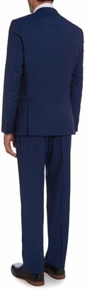 HUGO BOSS Men's Herison Geron Slim Fit Bright Blue 3 Piece Suit